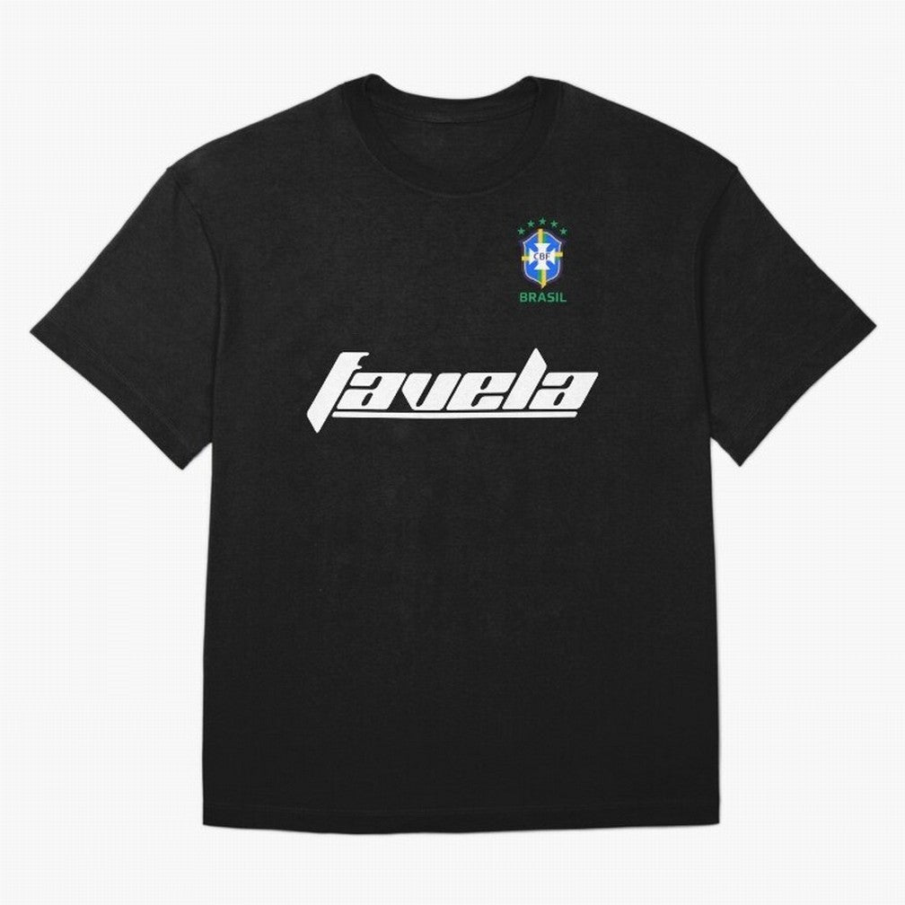 Brasil CBF WorldCup Favela Oversized T-Shirt Celebrate Soccer Greatness during the FIFA World Cup 2026 USA Canada Mexico Journey through Cristiano Ronaldo, Haaland and CR7 Highlights, Portugal, Spain and Germany Pride, Football History, Final Match