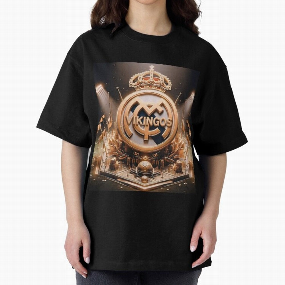 Vikings Oversized T-Shirt Keep the Match Day Mood of FIFA World Cup 2026 USA Canada Mexico Spirit, Celebrating Portugal, Spain and Germany, Haaland and Mbappe, Football Festival Excitement, Trophy Ambitions, Country Rivalries and Star Player Buzz;
