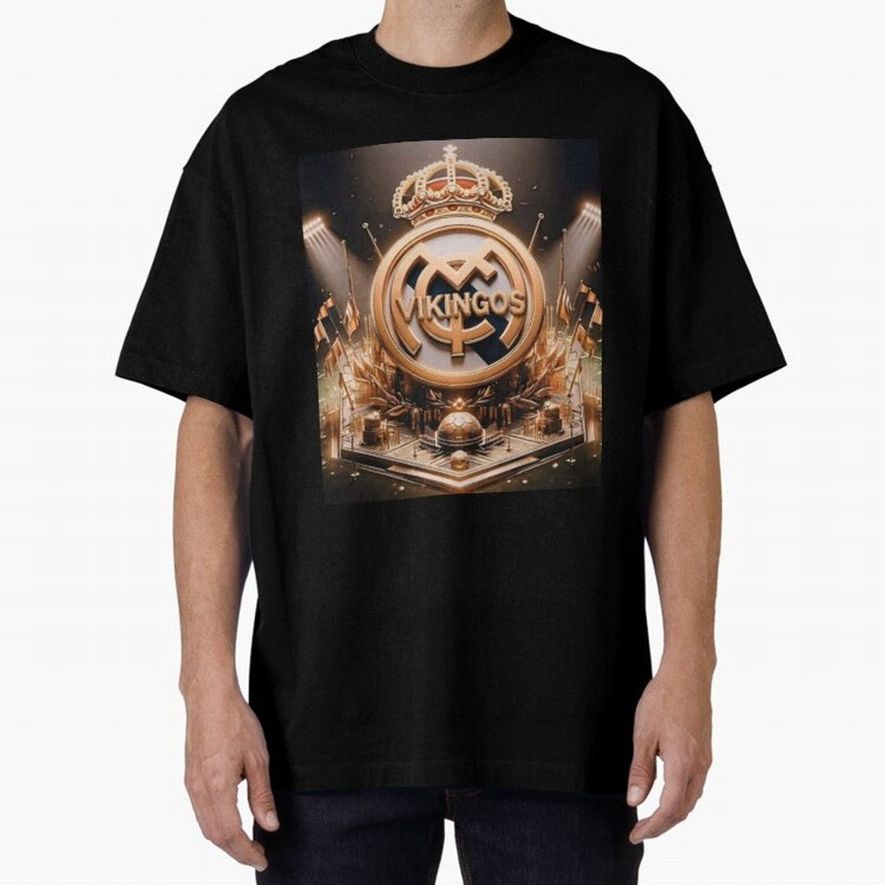 Vikings Oversized T-Shirt Keep the Match Day Mood of FIFA World Cup 2026 USA Canada Mexico Spirit, Celebrating Portugal, Spain and Germany, Haaland and Mbappe, Football Festival Excitement, Trophy Ambitions, Country Rivalries and Star Player Buzz;