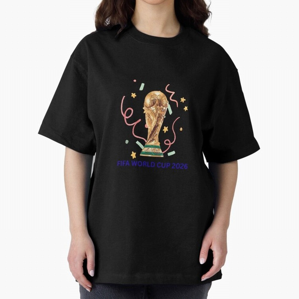 FIFA World Cup 2026 Oversized T-Shirt Celebrate Classic Football Spirit in the FIFA World Cup 2026 Group Stage Journey through Neymar Highlights, Netherlands Pride, Supporter Pride, Iconic Celebrations, Legendary Names and Global Match Day Energy;