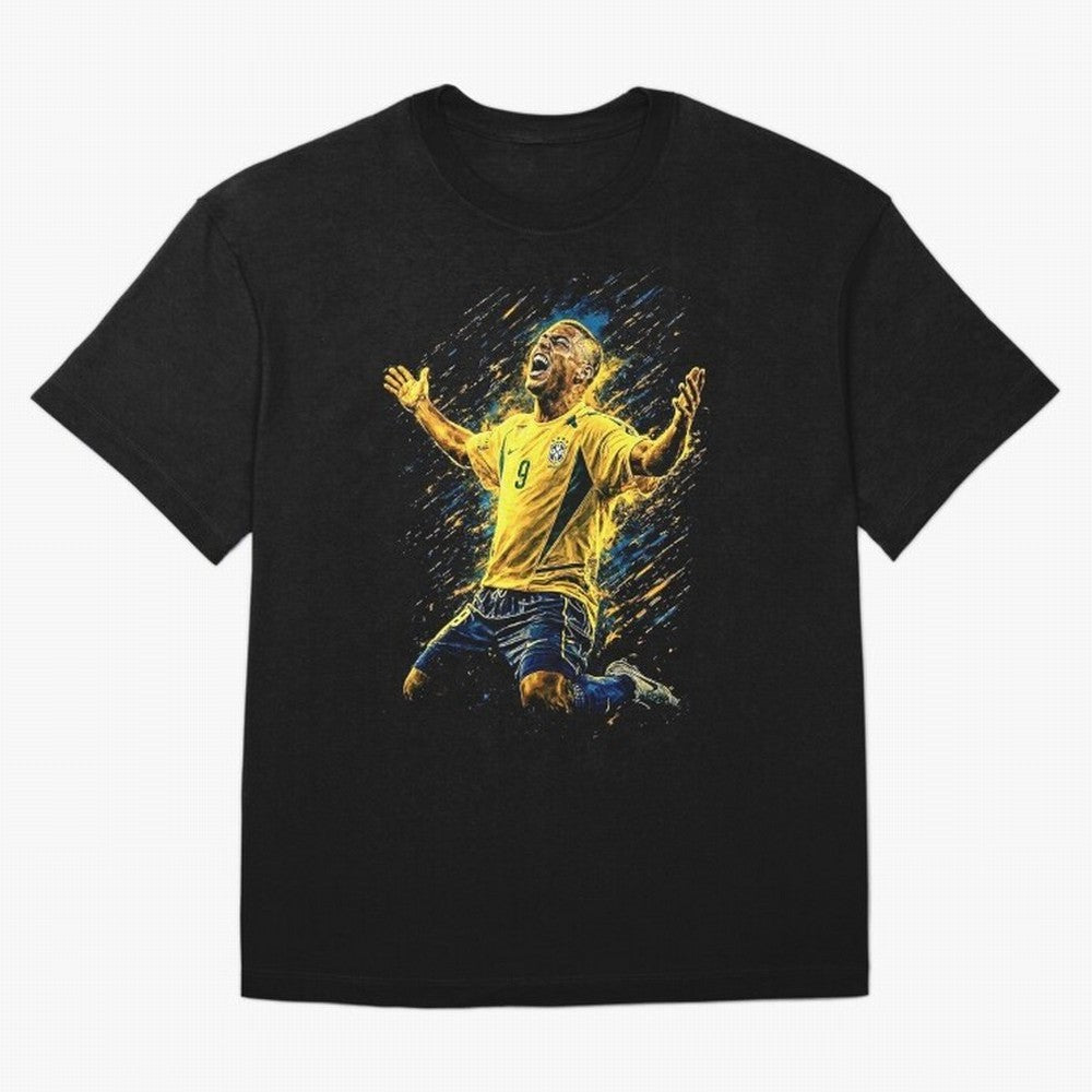 R9 Ronaldo Football Legend Oversized T-Shirt Relive Legendary Nights from FIFA World Cup 2026 Featuring Haaland and Mbappe, Portugal Energy, Vintage Soccer Flavor, Modern Football Stars, National Flags and Final Night Emotion; Ideal for Fans Who