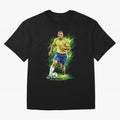 R9 Ronaldo Football Legend Oversized T-Shirt Honor the Football Icons of FIFA World Cup 2026 Group Stage for Fans of CR7 and Messi and Spain, Bringing Global Supporter Spirit, Legendary Goals, National Colors and Tournament Celebration; Ideal for