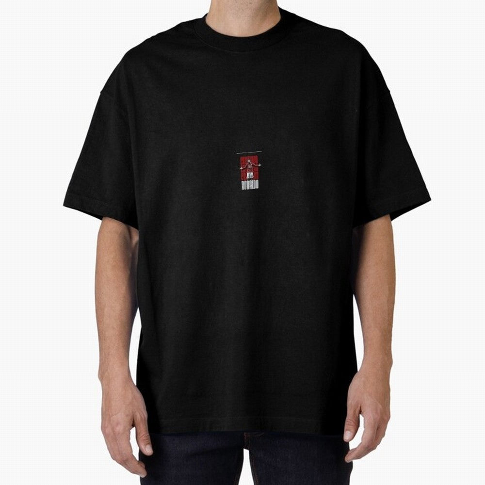 Ronaldo sticker Oversized T-Shirt Make Game Day About FIFA World Cup 2026 Group Stage Spirit, Made for France, Messi, Game Day Rituals, Football Legends, Country Pride and the Road to the Final; Perfect for People Who Love Argentina, Brazil,