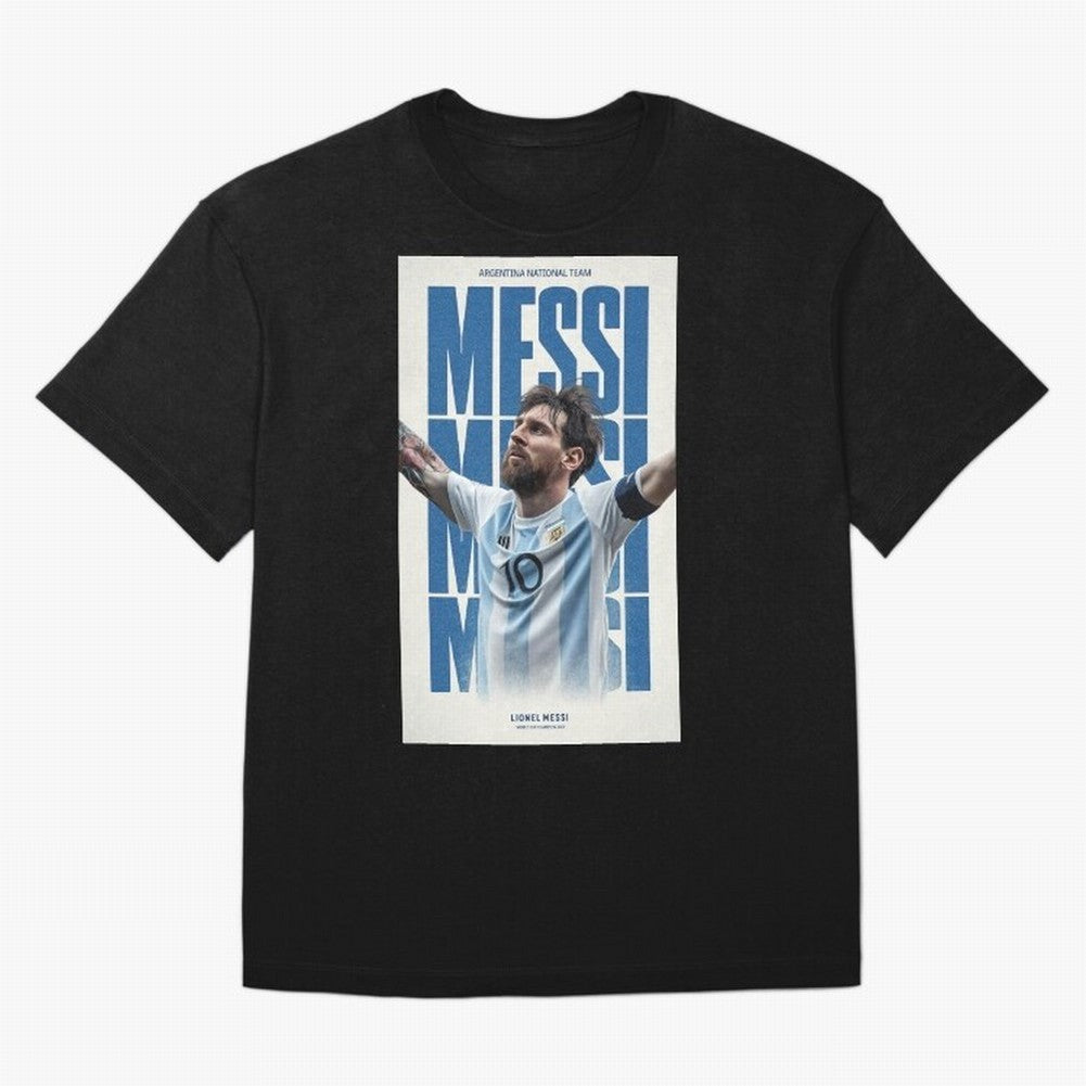 Messi Champion Graphic Oversized T-Shirt Bring Legendary Rivalry Energy to the FIFA World Cup 2026 Journey through Neymar Highlights, France Pride, Tournament Hype, Historic Matchups, Family Viewing Parties and Global Sports Pride; Great for