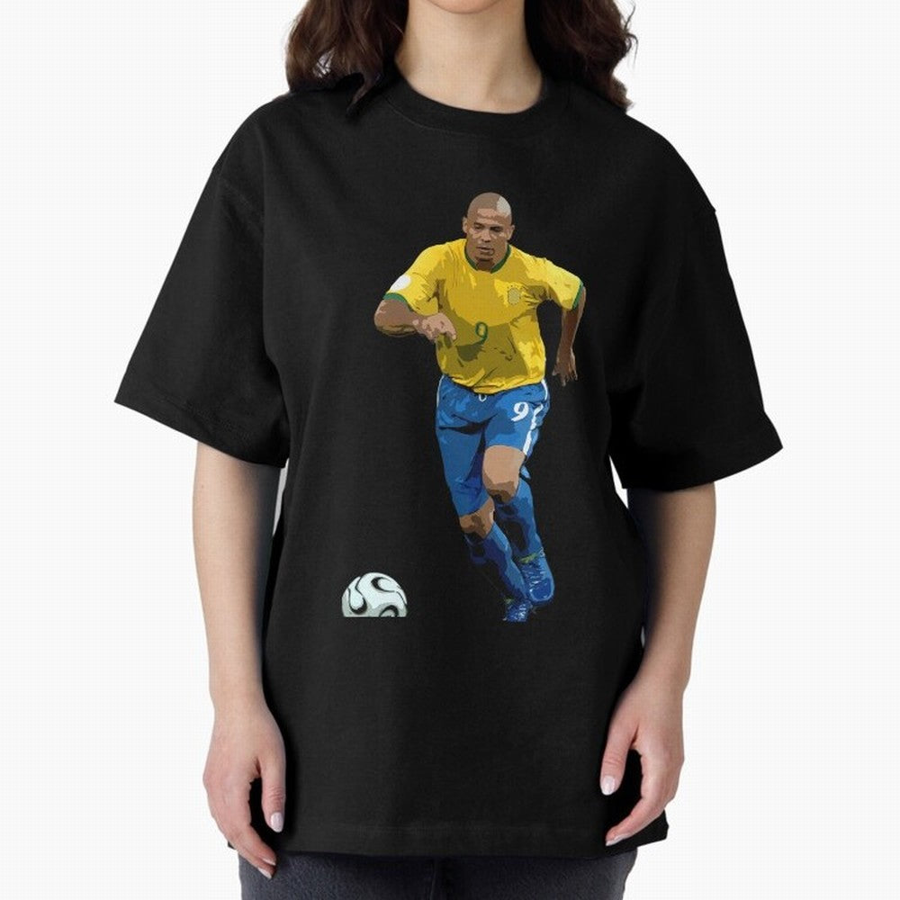 Ronaldo Nazario Oversized T-Shirt Elevate FIFA World Cup 2026 USA Canada Mexico Spirit, Centered on Argentina, France and Brazil, Haaland, Tournament Hype, Historic Matchups, Family Viewing Parties and Global Sports Pride; Created for Match Day