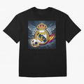 Real Madrid's ball Oversized T-Shirt Live the Energy of Global Football Passion for FIFA World Cup 2026, Connected to Messi and Cristiano Ronaldo, England and Germany, Match Day Excitement, Supporter Culture, Golden Goals and Global Football