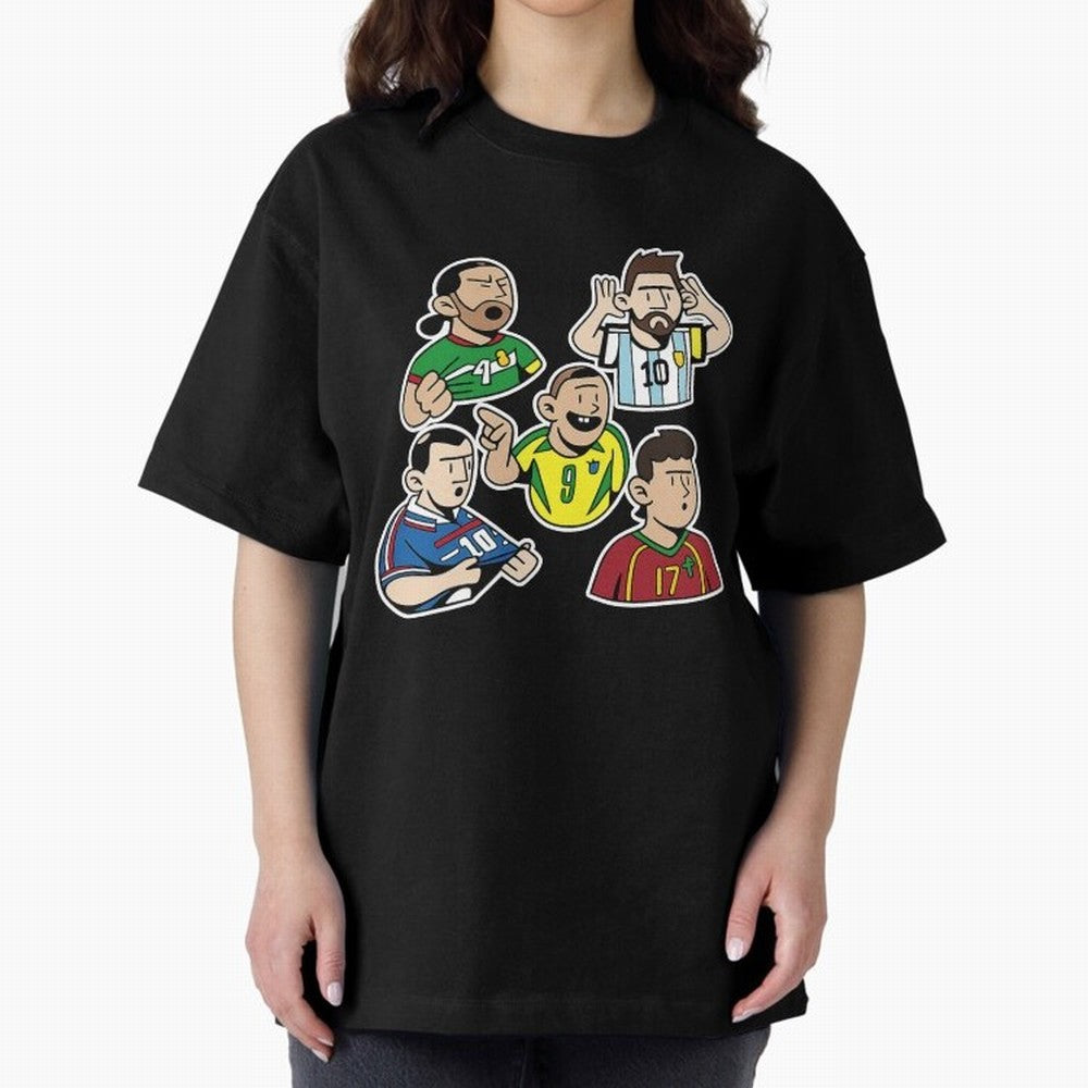 Soccer players Oversized T-Shirt Bring a Champion Mindset to Match Day Hype around FIFA World Cup 2026 USA Canada Mexico, Mbappe, Argentina, France and Brazil, Fan Favorite Moments, National Team Passion, Big Match Drama and Soccer History; Great