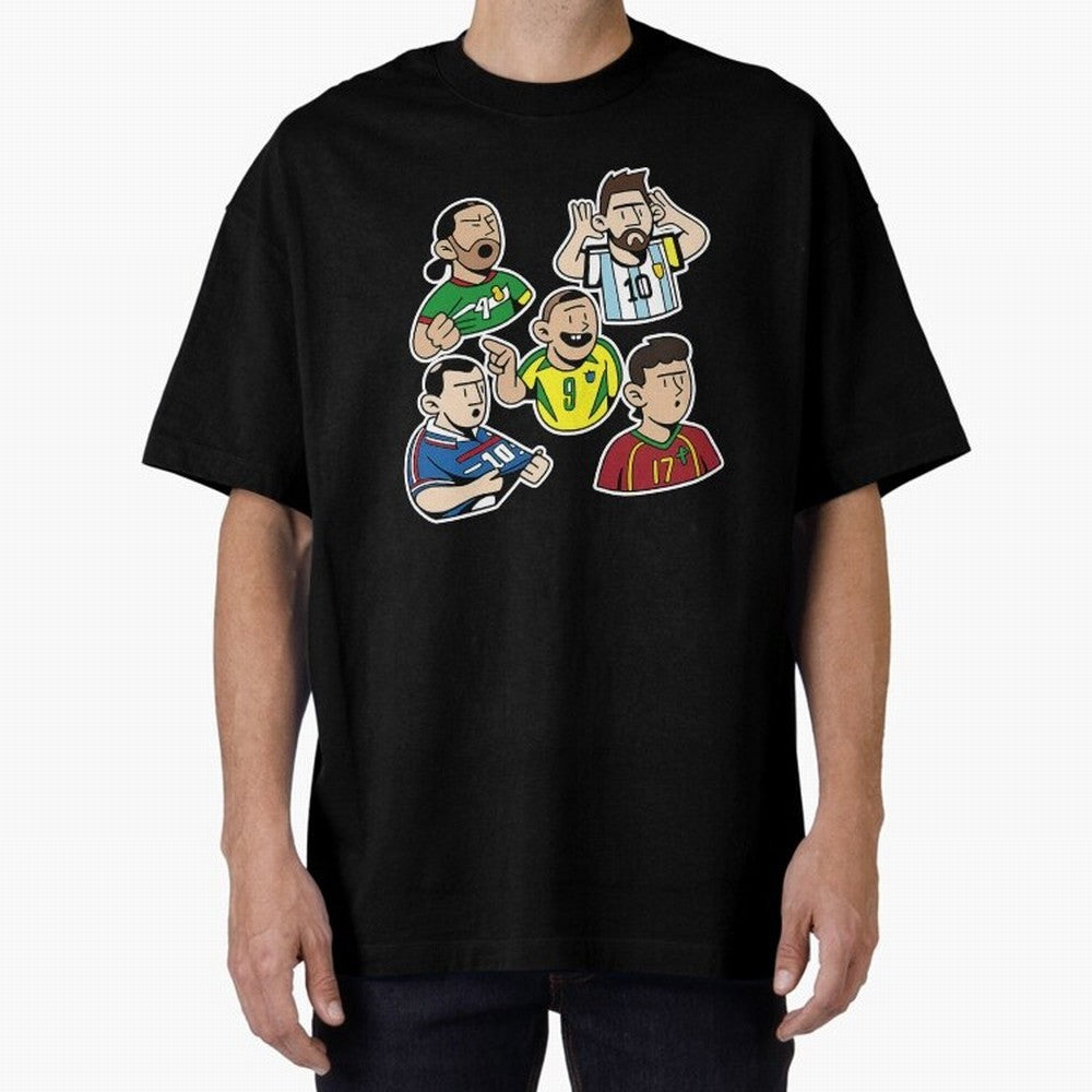 Soccer players Oversized T-Shirt Bring a Champion Mindset to Match Day Hype around FIFA World Cup 2026 USA Canada Mexico, Mbappe, Argentina, France and Brazil, Fan Favorite Moments, National Team Passion, Big Match Drama and Soccer History; Great