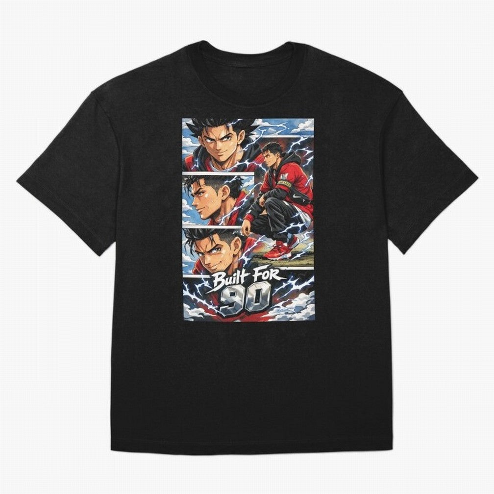 Built for 90 ¨C Anime Streetwear Football Art Oversized T-Shirt Celebrate the Magic of FIFA World Cup 2026 USA Canada Mexico for Fans of Mbappe and Neymar and Portugal, Spain and Germany, Bringing Worldwide Fan Energy, Dramatic Goals, Stadium