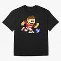 Ronaldo Manchester United (8-bit Football / Soccer Player) Oversized T-Shirt Cheer for FIFA World Cup 2026 Capturing CR7 and Messi, Brazil Energy, Classic Soccer Heritage, Championship Pressure, Fan Loyalty and International Pride; Made for Die