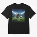 Dynamic Badger Plays Soccer Like Ronaldo Oversized T-Shirt Represent FIFA World Cup 2026 for Fans of Messi, Neymar and Mbappe and England and Germany, Bringing Tournament Hype, Historic Matchups, Family Viewing Parties and Global Sports Pride;