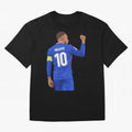 Kylian Mbappe France Oversized T-Shirt Follow Every Goal of FIFA World Cup 2026 Group Stage Spirit, Driven by England, France and Netherlands, Haaland, Sports Nostalgia, International Competition, Famous Players and Unforgettable Victories; Made