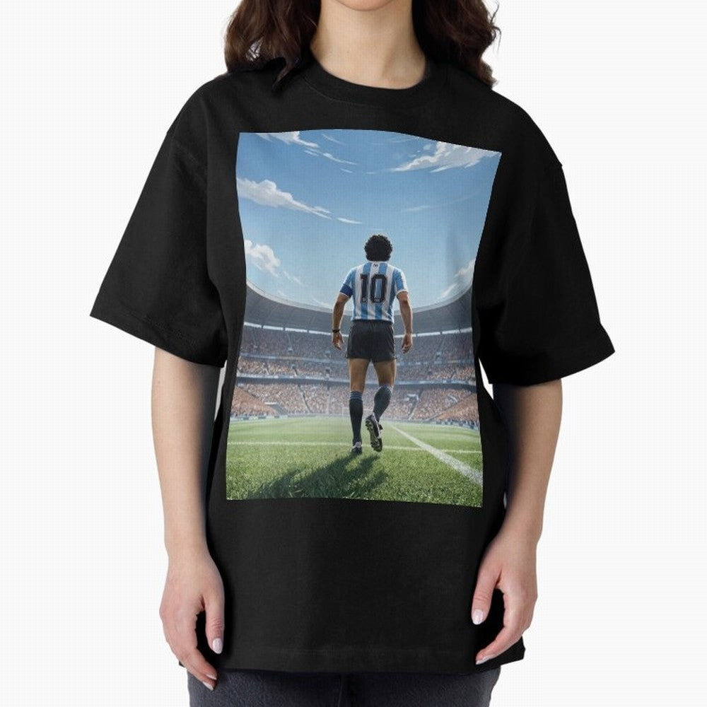 Diego Maradona Oversized T-Shirt Showcase FIFA World Cup 2026 Group Stage for Fans of CR7 and France and Portugal, Bringing Retro Football Energy, Iconic Rivalries, Trophy Chase Drama and Stadium Atmosphere; Built for Supporters Chasing Trophy