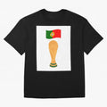 Portugal Football Fan T-Shirt Oversized T-Shirt Join the Countdown to the FIFA World Cup 2026 Journey through CR7 Highlights, Argentina and Brazil Pride, Vintage Soccer Flavor, Modern Football Stars, National Flags and Final Night Emotion; Perfect