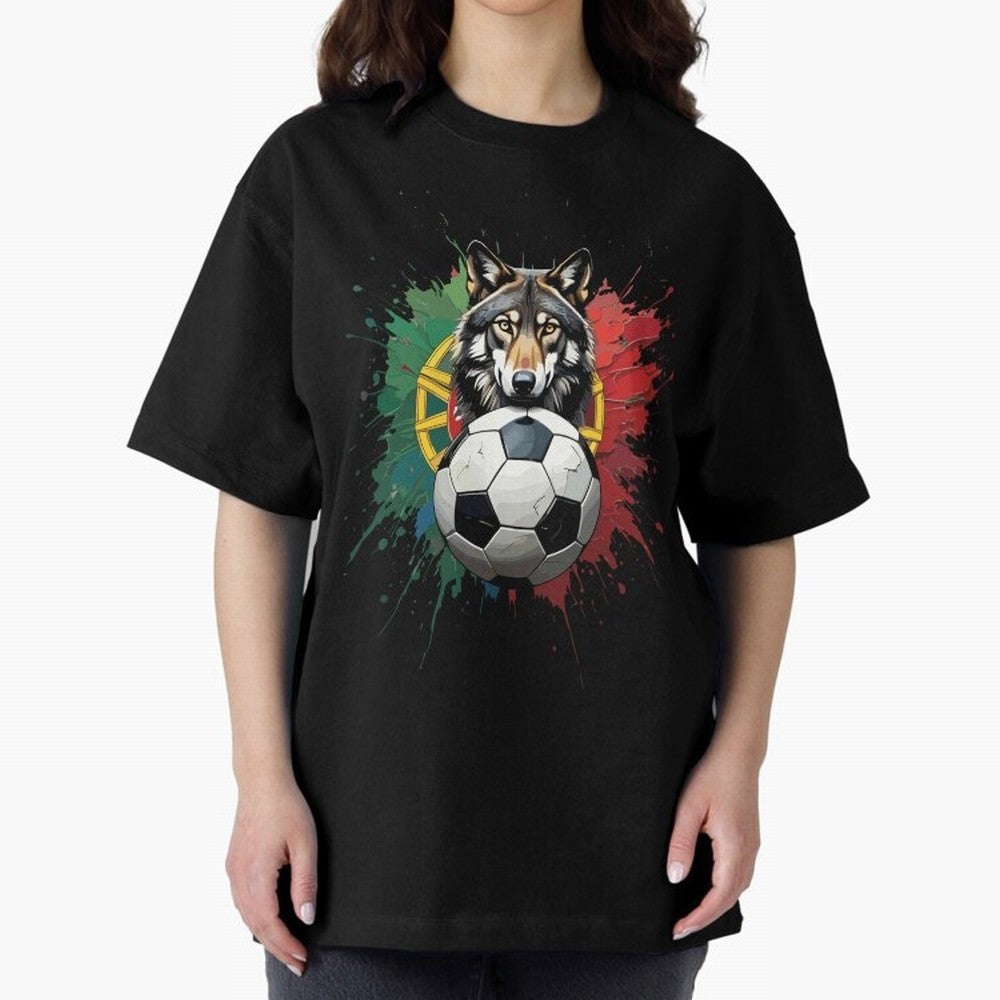 Portugal 2026 Soccer dog - World Cup Football Oversized T-Shirt Wear the Spirit of FIFA World Cup 2026 Filled with Messi and Cristiano Ronaldo, England, France and Netherlands Energy, Stadium Chants, National Pride, Trophy Dreams and Unforgettable