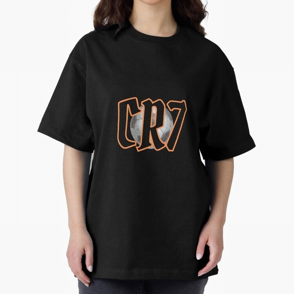 CR7 BLACK Oversized T-Shirt Celebrate the Stars of the FIFA World Cup 2026 Group Stage Journey through Messi, Neymar and Mbappe Highlights, Brazil, Portugal and Argentina Pride, Goal Celebration Energy, Supporter Heritage, Football Icons and