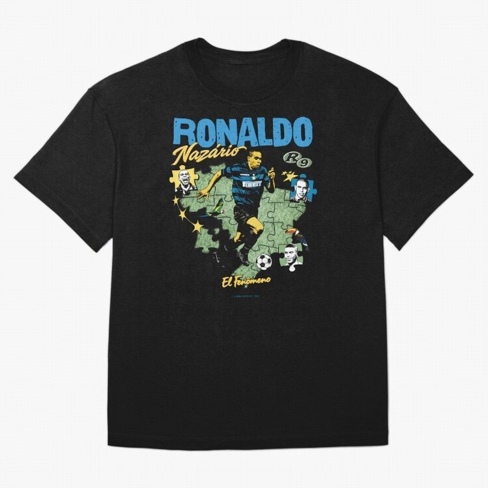 R9 Ronaldo Nazario Retro Brazil Soccer Oversized T-Shirt Support Iconic Players in FIFA World Cup 2026 Group Stage Spirit, Inspired by Spain, Messi, Neymar and Mbappe, Supporter Pride, Iconic Celebrations, Legendary Names and Global Match Day