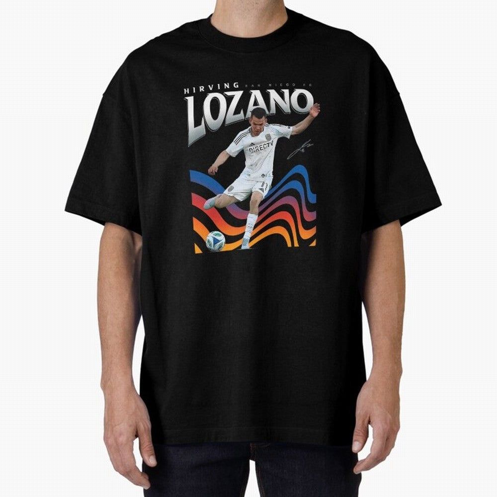 Hirving Lozano San Diego Oversized T-Shirt Wear the Spirit of the FIFA World Cup 2026 USA Canada Mexico Journey through Cristiano Ronaldo, Haaland and CR7 Highlights, Spain Pride, Retro Football Energy, Iconic Rivalries, Trophy Chase Drama and