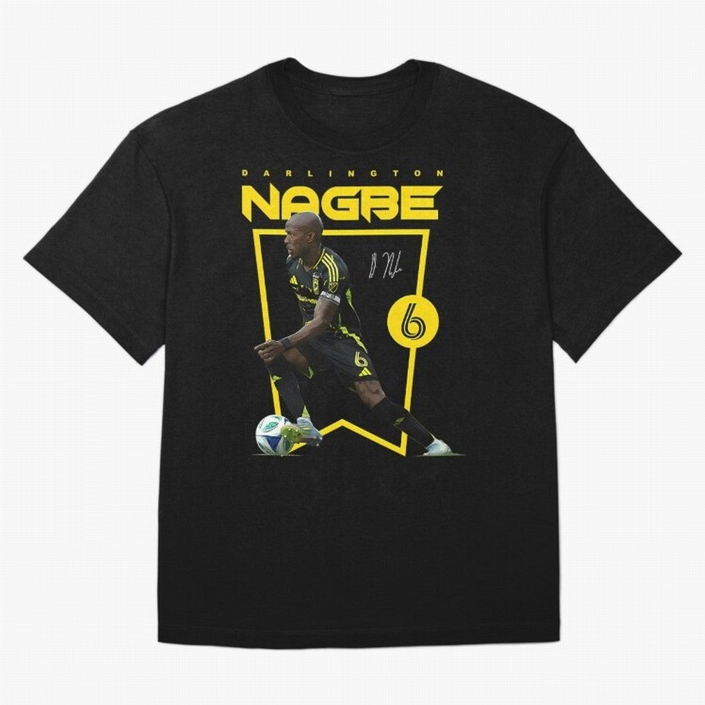 Darlington Nagbe Columbus Crew Oversized T-Shirt Represent FIFA World Cup 2026 USA Canada Mexico for Fans of Cristiano Ronaldo and Portugal, Spain and Germany, Bringing Match Day Excitement, Supporter Culture, Golden Goals and Global Football