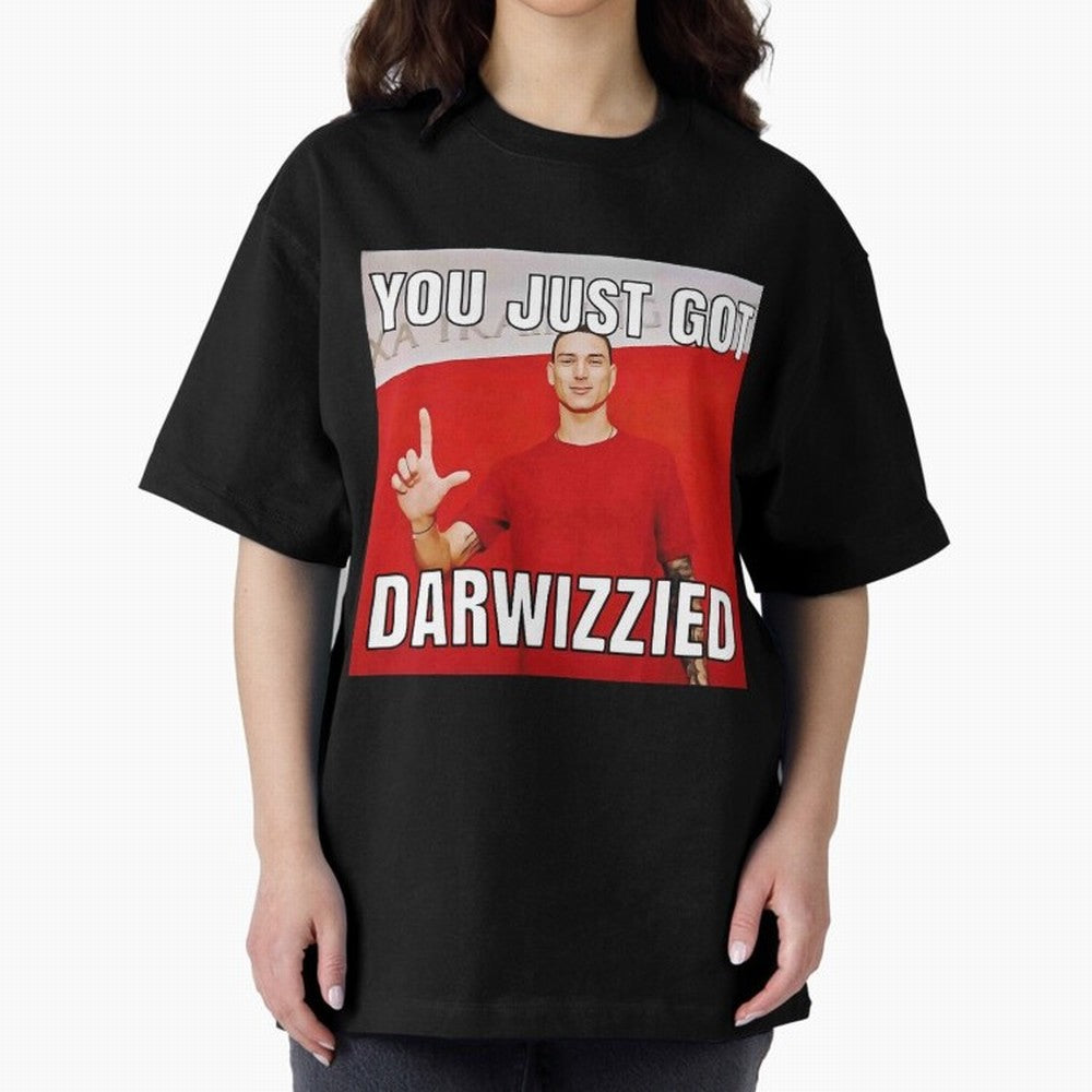 You Just Got Darwizzied Active Oversized T-Shirt Make the Season About the FIFA World Cup 2026 Group Stage Journey through Messi, CR7 and Mbappe Highlights, France Pride, Worldwide Fan Energy, Dramatic Goals, Stadium Lights and Championship