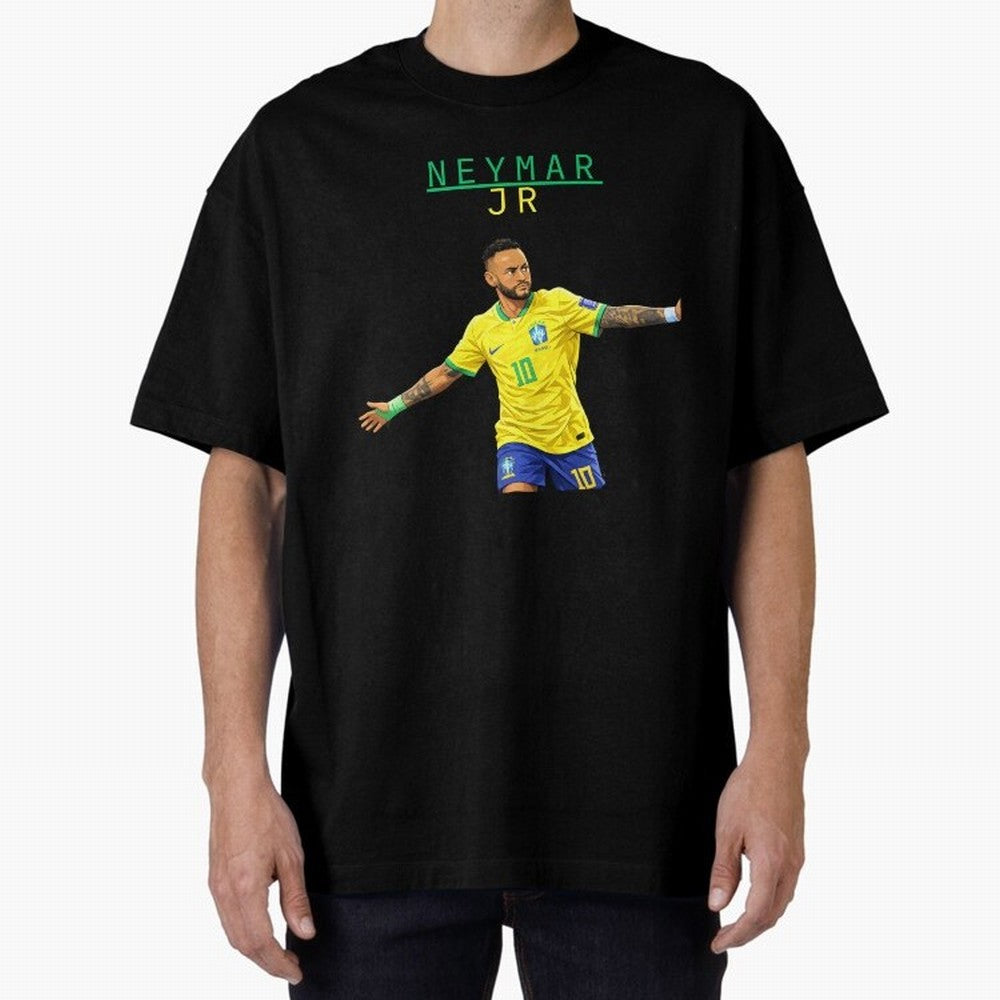 Neymar Oversized T-Shirt Celebrate the Next Chapter of Match Day Hype around FIFA World Cup 2026, Messi and Cristiano Ronaldo, France, Football History, Final Match Energy, Crowd Noise and Once in a Lifetime Moments; Perfect for Fans, Collectors,