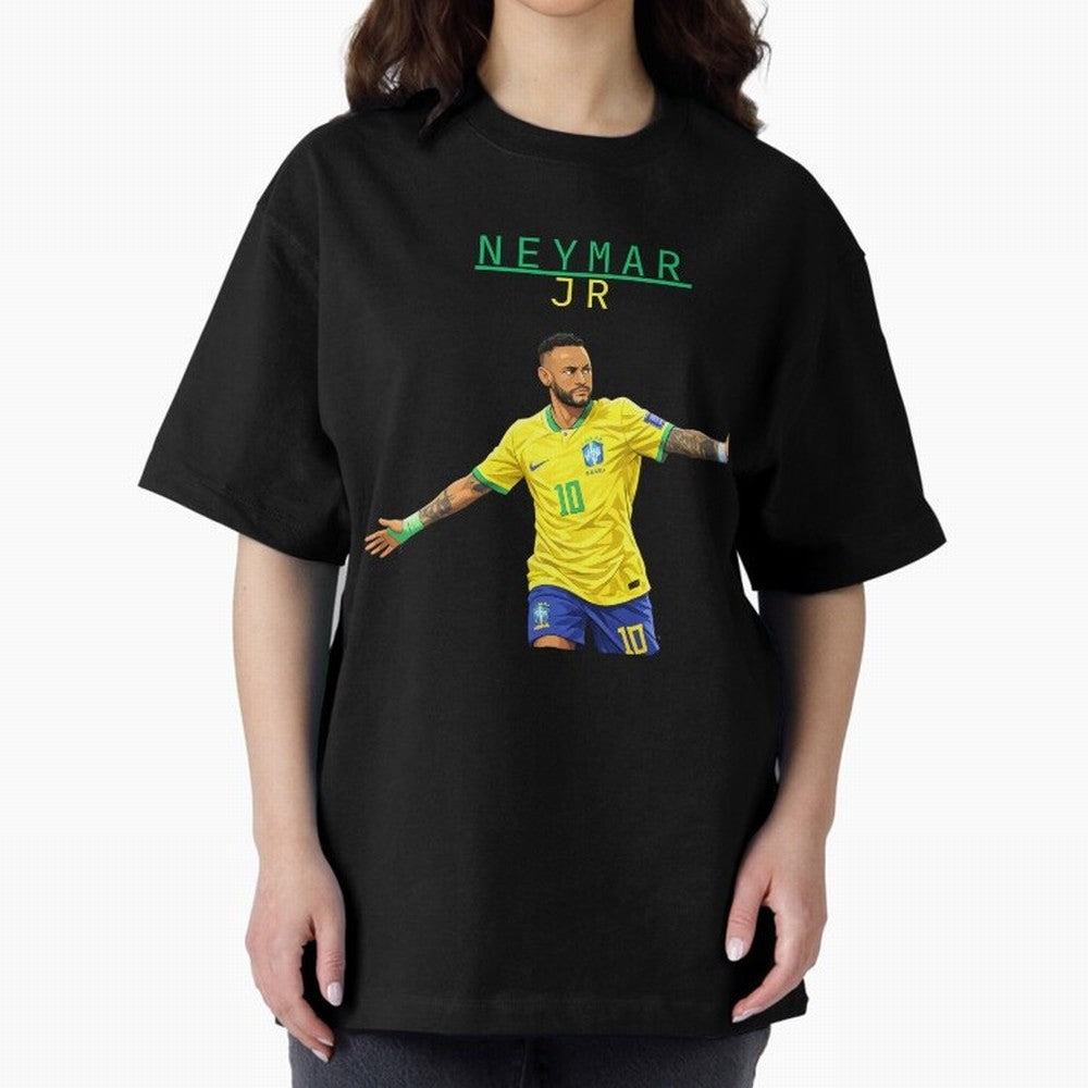 Neymar Oversized T-Shirt Celebrate the Next Chapter of Match Day Hype around FIFA World Cup 2026, Messi and Cristiano Ronaldo, France, Football History, Final Match Energy, Crowd Noise and Once in a Lifetime Moments; Perfect for Fans, Collectors,