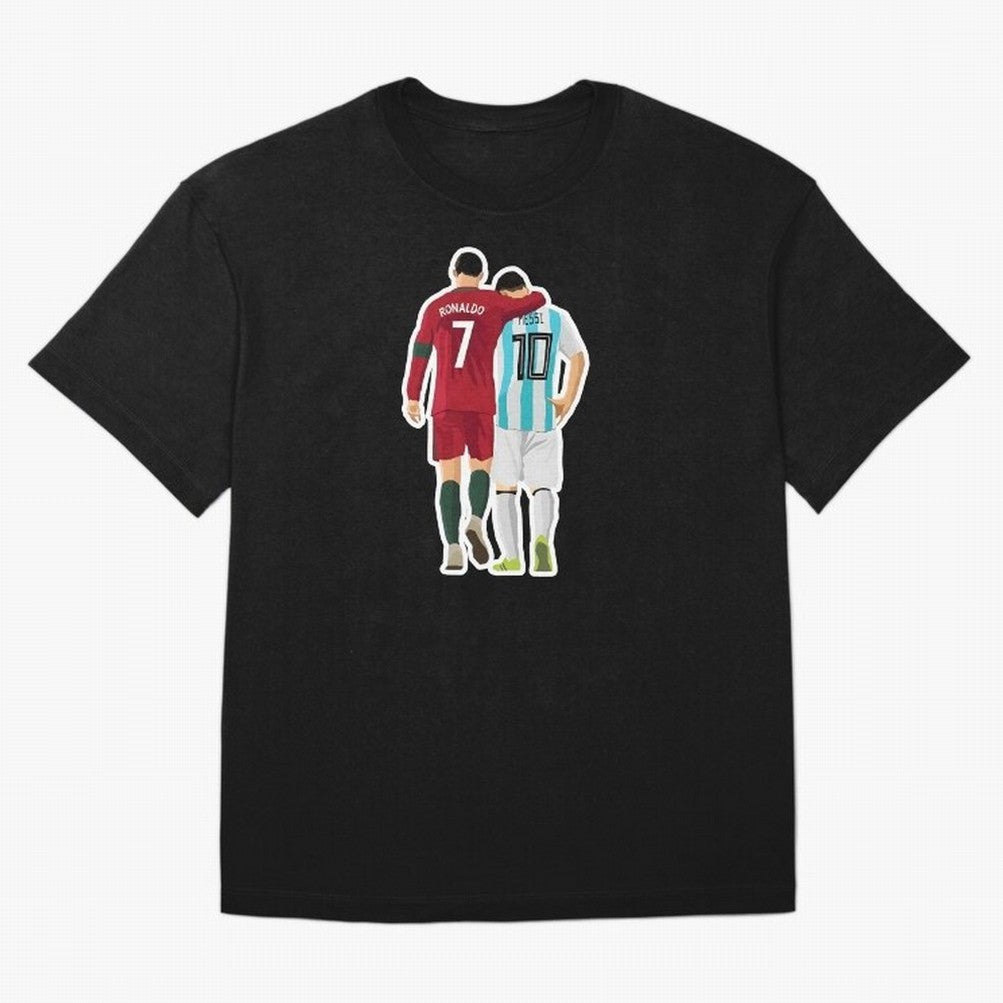 Ronaldo & Messi Oversized T-Shirt Bring Match Day Fire to FIFA World Cup 2026 Group Stage Spirit, Built around Spain, Neymar, Match Day Excitement, Supporter Culture, Golden Goals and Global Football Passion; Perfect for People Who Love Argentina,