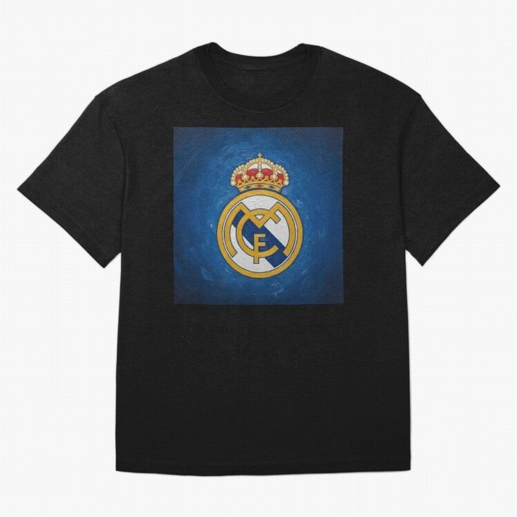 Real Madrid FC - Painting Oversized T-Shirt Mark Match Day Hype around FIFA World Cup 2026 Group Stage, Haaland, Argentina and Brazil, Vintage Soccer Flavor, Modern Football Stars, National Flags and Final Night Emotion; Made for Die Hard