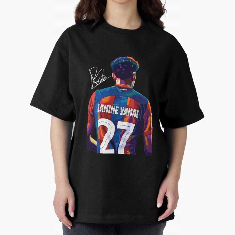 Lamine Yamal Football Player Oversized T-Shirt Show Up for the Glory of Global Football Passion for FIFA World Cup 2026 Group Stage, Built around Neymar, Germany, Game Day Rituals, Football Legends, Country Pride and the Road to the Final; Great