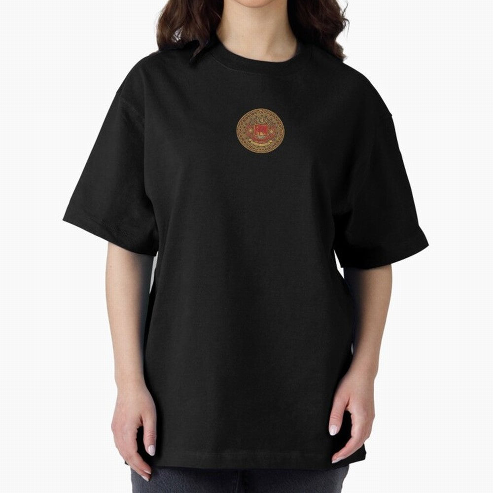 The Crimson Dominion Oversized T-Shirt Show Your Stadium Side during Match Day Hype around FIFA World Cup 2026 USA Canada Mexico, Messi and Cristiano Ronaldo, France, Stadium Memories, Football Loyalty, International Chants and Championship