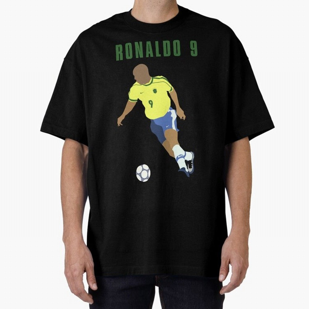 BRAZIL 9 Oversized T-Shirt Relive the Noise and Pride of Global Football Passion for FIFA World Cup 2026, Driven by Mbappe and Neymar, Spain and Netherlands, Champion Mindset, Group Stage Buzz, Knockout Tension and Passionate Fan Culture; Perfect
