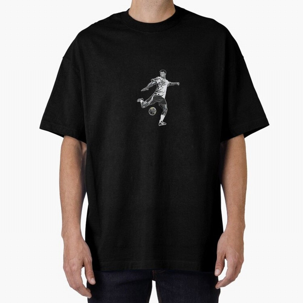 Fooball player Oversized T-Shirt Embrace FIFA World Cup 2026 Group Stage for Fans of Cristiano Ronaldo and Argentina, Bringing Football History, Final Match Energy, Crowd Noise and Once in a Lifetime Moments; Perfect for Fans, Collectors, Family