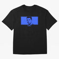 Ronaldo CR7 Blue Vector Portrait - Pop Comic Oversized T-Shirt Feel International Energy from Match Day Hype around FIFA World Cup 2026 USA Canada Mexico, CR7, Portugal, Spain and Germany, Game Day Rituals, Football Legends, Country Pride and the