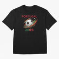 Camiseta Portugal 2026 - Bola de Futebol e Design Galo de Barcelos. Oversized T-Shirt Represent FIFA World Cup 2026 Group Stage Filled with Mbappe, Germany Energy, Match Day Excitement, Supporter Culture, Golden Goals and Global Football Passion;