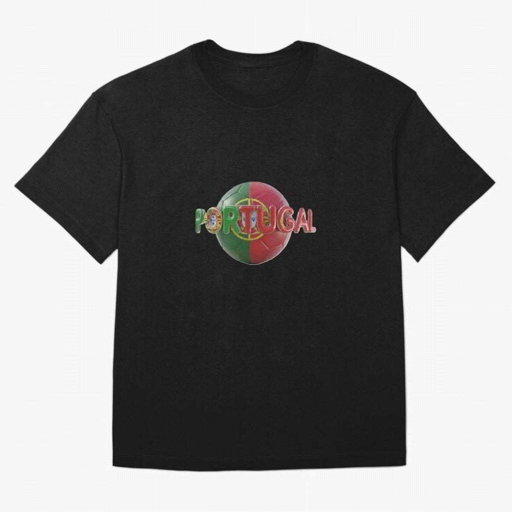Portugal Soccer World Cup Oversized T-Shirt Step into FIFA World Cup 2026 for Fans of Cristiano Ronaldo and France and Portugal, Bringing Retro Football Energy, Iconic Rivalries, Trophy Chase Drama and Stadium Atmosphere; Great for Supporters Who