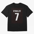 Christiano Ronaldo Portugal Kit 2025 Oversized T-Shirt Capture the FIFA World Cup 2026 Journey through Messi and Cristiano Ronaldo Highlights, Argentina Pride, Champion Mindset, Group Stage Buzz, Knockout Tension and Passionate Fan Culture; Perfect