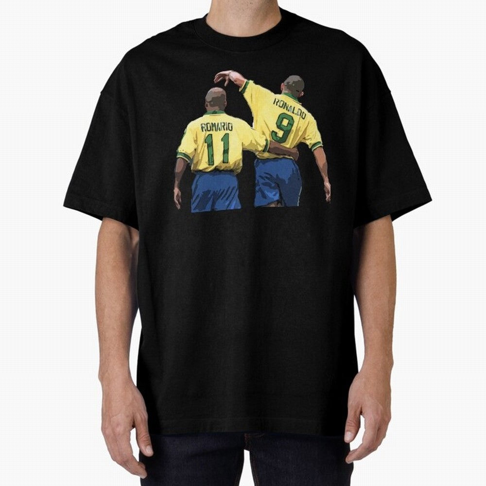 Romario & Ronaldo Oversized T-Shirt Carry the Dream of Global Football Passion for FIFA World Cup 2026, Featuring Messi and Cristiano Ronaldo, England, France and Netherlands, Global Supporter Spirit, Legendary Goals, National Colors and Tournament