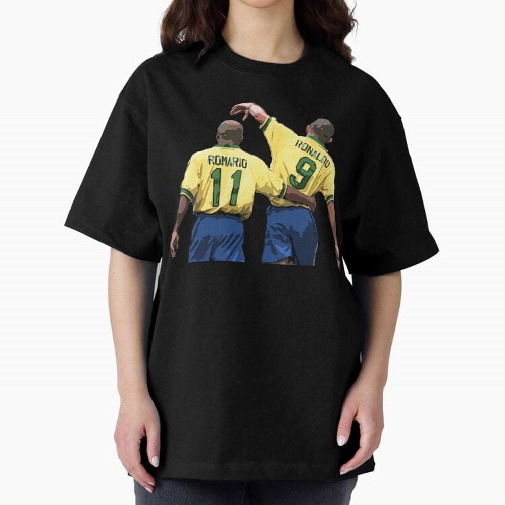 Romario & Ronaldo Oversized T-Shirt Carry the Dream of Global Football Passion for FIFA World Cup 2026, Featuring Messi and Cristiano Ronaldo, England, France and Netherlands, Global Supporter Spirit, Legendary Goals, National Colors and Tournament