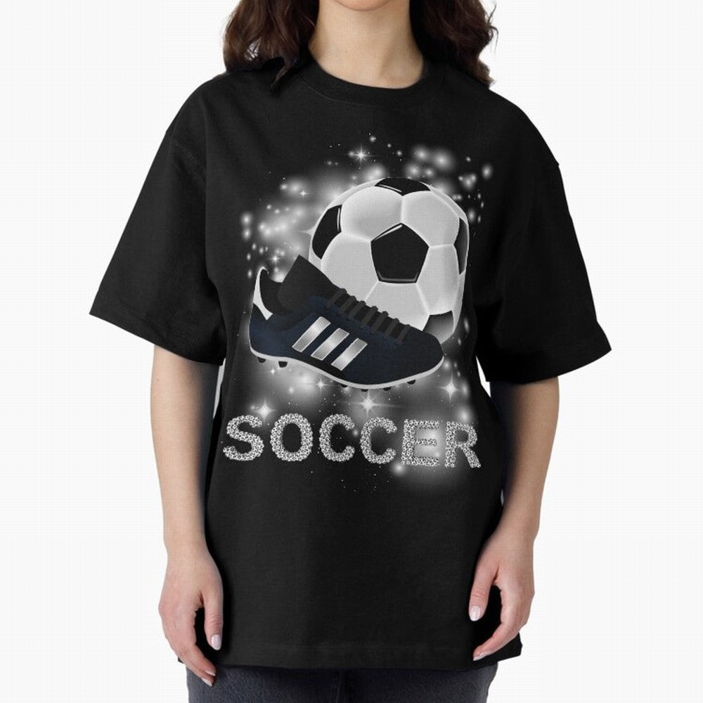 Soccer lover, passion for the ball Oversized T-Shirt Celebrate Global Passion for FIFA World Cup 2026 for Fans of CR7 and Brazil, Portugal and Argentina, Bringing Worldwide Fan Energy, Dramatic Goals, Stadium Lights and Championship Celebrations;