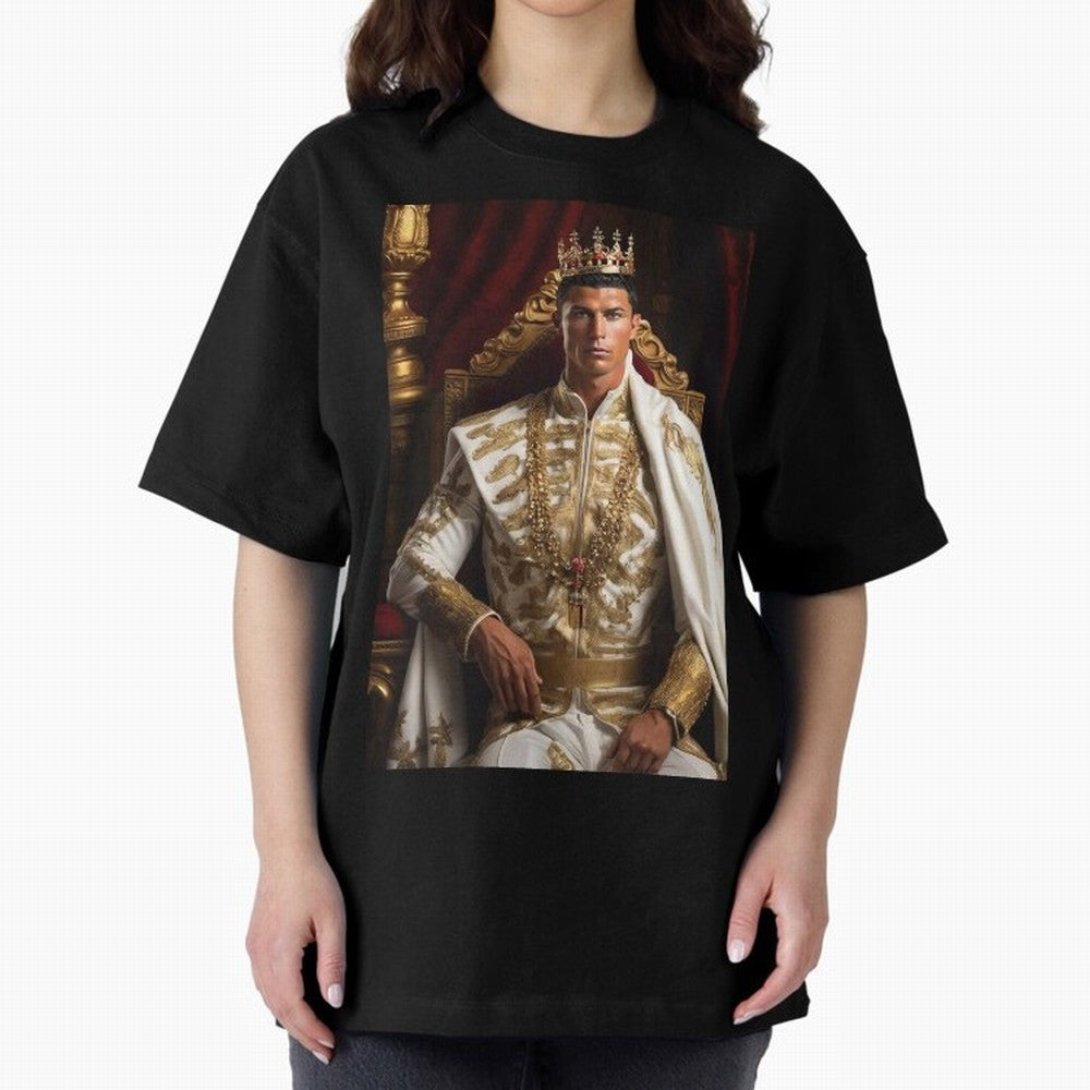 Ronaldo king Oversized T-Shirt Make Game Day About FIFA World Cup 2026 USA Canada Mexico Capturing Mbappe and Neymar, Brazil Energy, Football History, Final Match Energy, Crowd Noise and Once in a Lifetime Moments; Great for Supporters Who Love