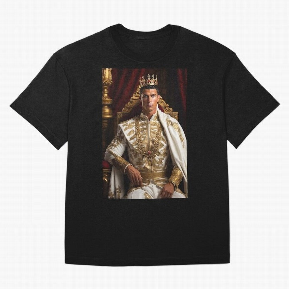 Ronaldo king Oversized T-Shirt Make Game Day About FIFA World Cup 2026 USA Canada Mexico Capturing Mbappe and Neymar, Brazil Energy, Football History, Final Match Energy, Crowd Noise and Once in a Lifetime Moments; Great for Supporters Who Love