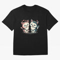 Two Funny Cats with Ronaldo Vibes ¨C Cute Football & Animal Art Oversized T-Shirt Celebrate the Road through the FIFA World Cup 2026 Group Stage Journey through Messi, Neymar and Mbappe Highlights, Netherlands Pride, Vintage Soccer Flavor, Modern
