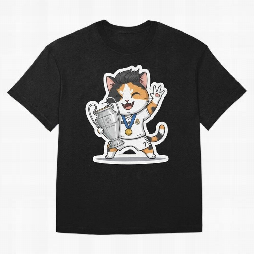 Kitten - Ucl Tittle | Ronaldo Oversized T-Shirt Represent Fans Who Live for Match Day Hype around FIFA World Cup 2026 Group Stage, Messi, CR7 and Mbappe, Portugal, Spain and Germany, Champion Mindset, Group Stage Buzz, Knockout Tension and