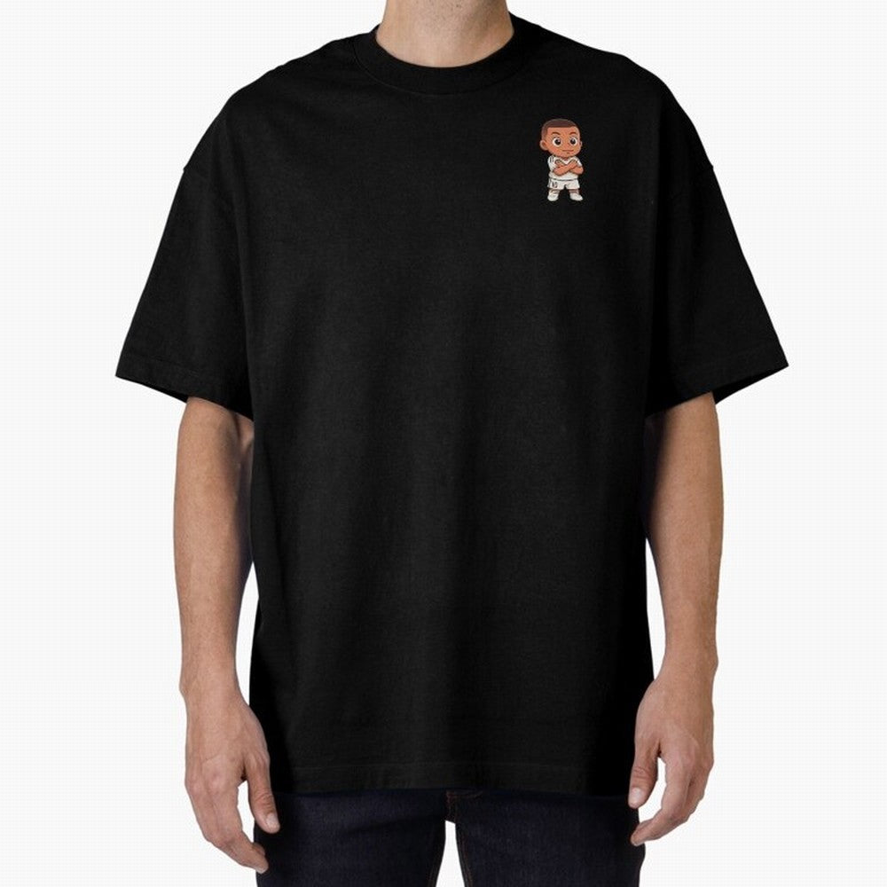 KYLIAN MBAPPE REAL MADRID CELEBRATION | CHIBI STICKER Oversized T-Shirt Fuel the Hype around FIFA World Cup 2026 USA Canada Mexico Spirit, Made for Brazil, Portugal and Argentina, Messi, Neymar and Mbappe, Supporter Pride, Iconic Celebrations,