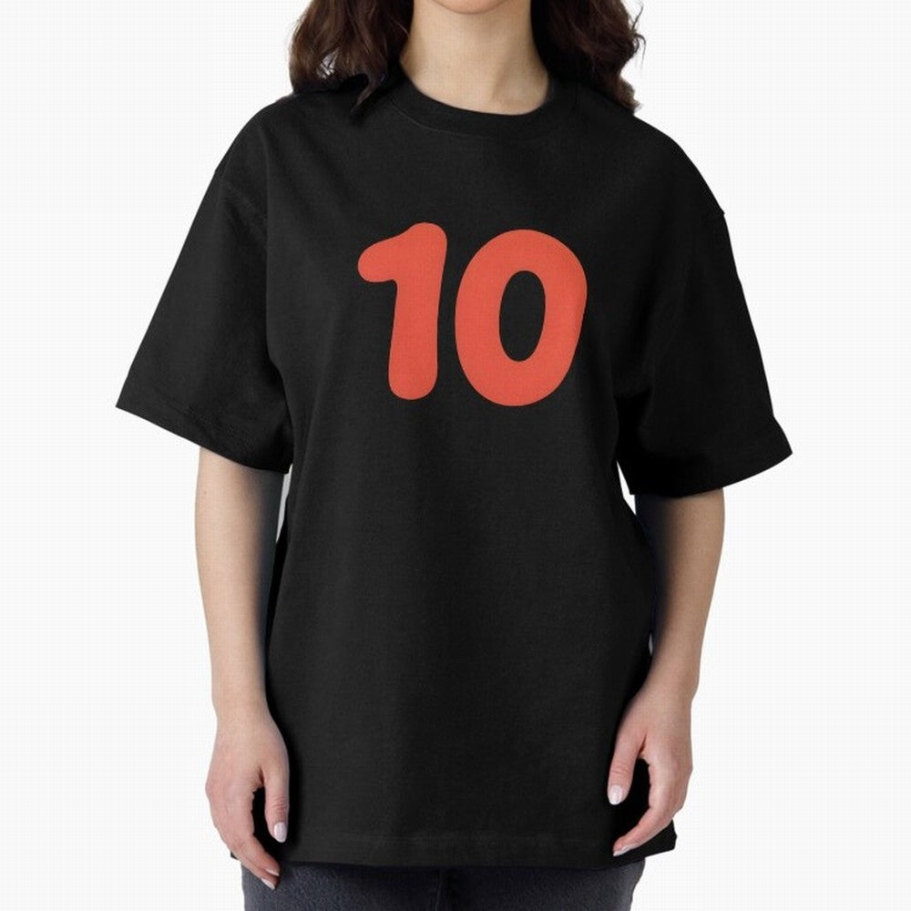 Number ten Oversized T-Shirt Cheer through Every Moment of FIFA World Cup 2026 Group Stage Spirit, Highlighting Argentina and Brazil, Neymar, Haaland and Cristiano Ronaldo, Stadium Memories, Football Loyalty, International Chants and Championship