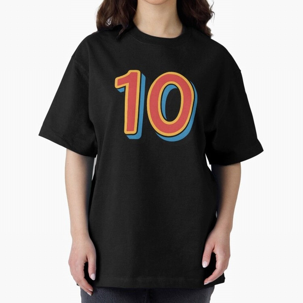 Number 10 Oversized T-Shirt Keep Football History Alive during Global Football Passion for FIFA World Cup 2026, Built around Cristiano Ronaldo, France, Football Passion, Legendary Performances, Festival Vibes and Supporter Community; Perfect for