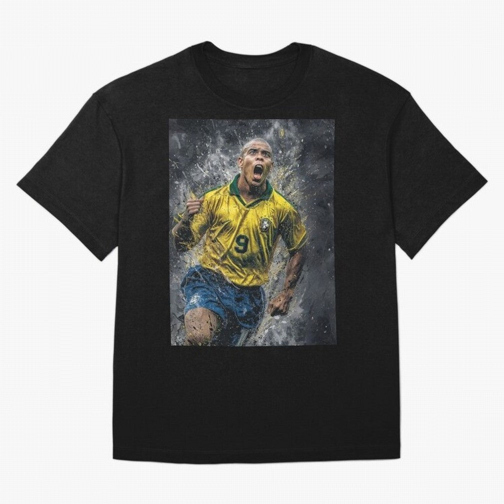 Ronaldo Naz¨¢rio - Il Fenomeno (Brazil) Oversized T-Shirt Remember FIFA World Cup 2026 Group Stage for Fans of Messi and Cristiano Ronaldo and England, Bringing Fan Favorite Moments, National Team Passion, Big Match Drama and Soccer History;