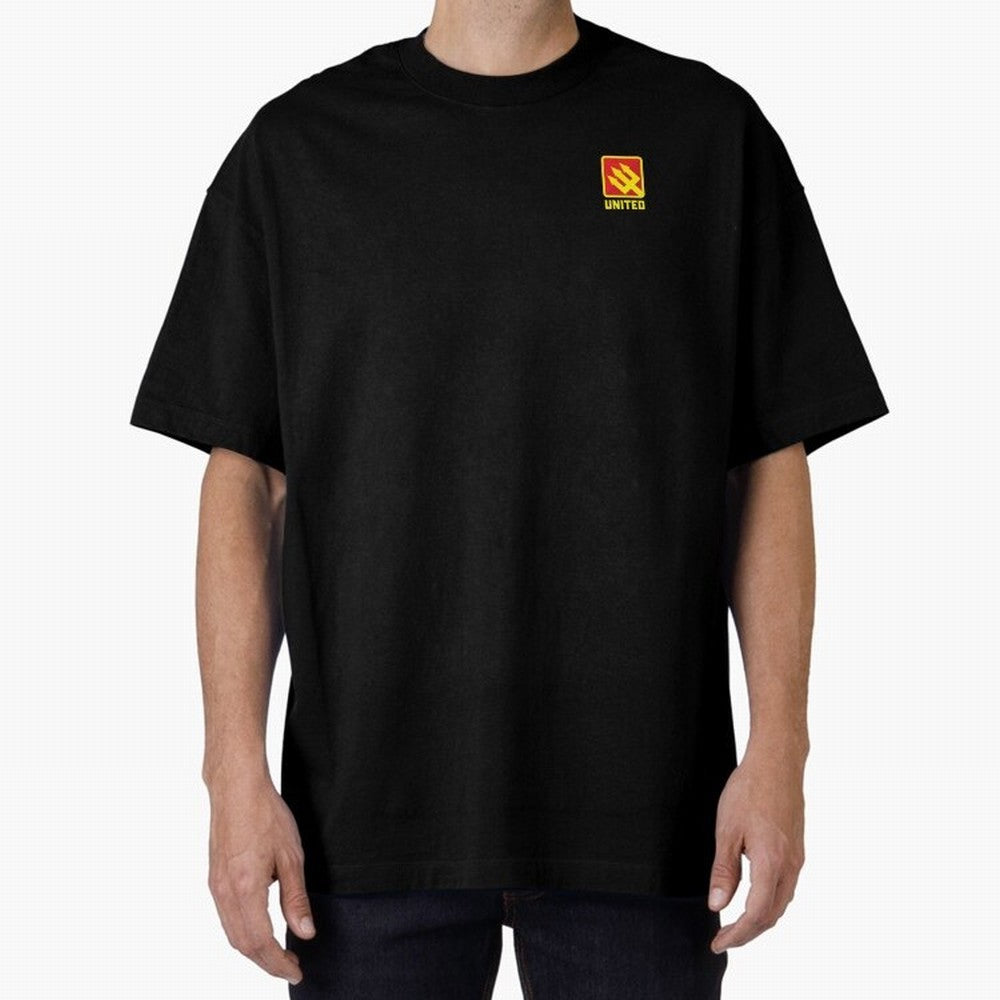 Manchester United Minimal Badge Oversized T-Shirt Follow the Final Road of Match Day Hype around FIFA World Cup 2026 Group Stage, CR7, Argentina and Brazil, Supporter Pride, Iconic Celebrations, Legendary Names and Global Match Day Energy; Perfect