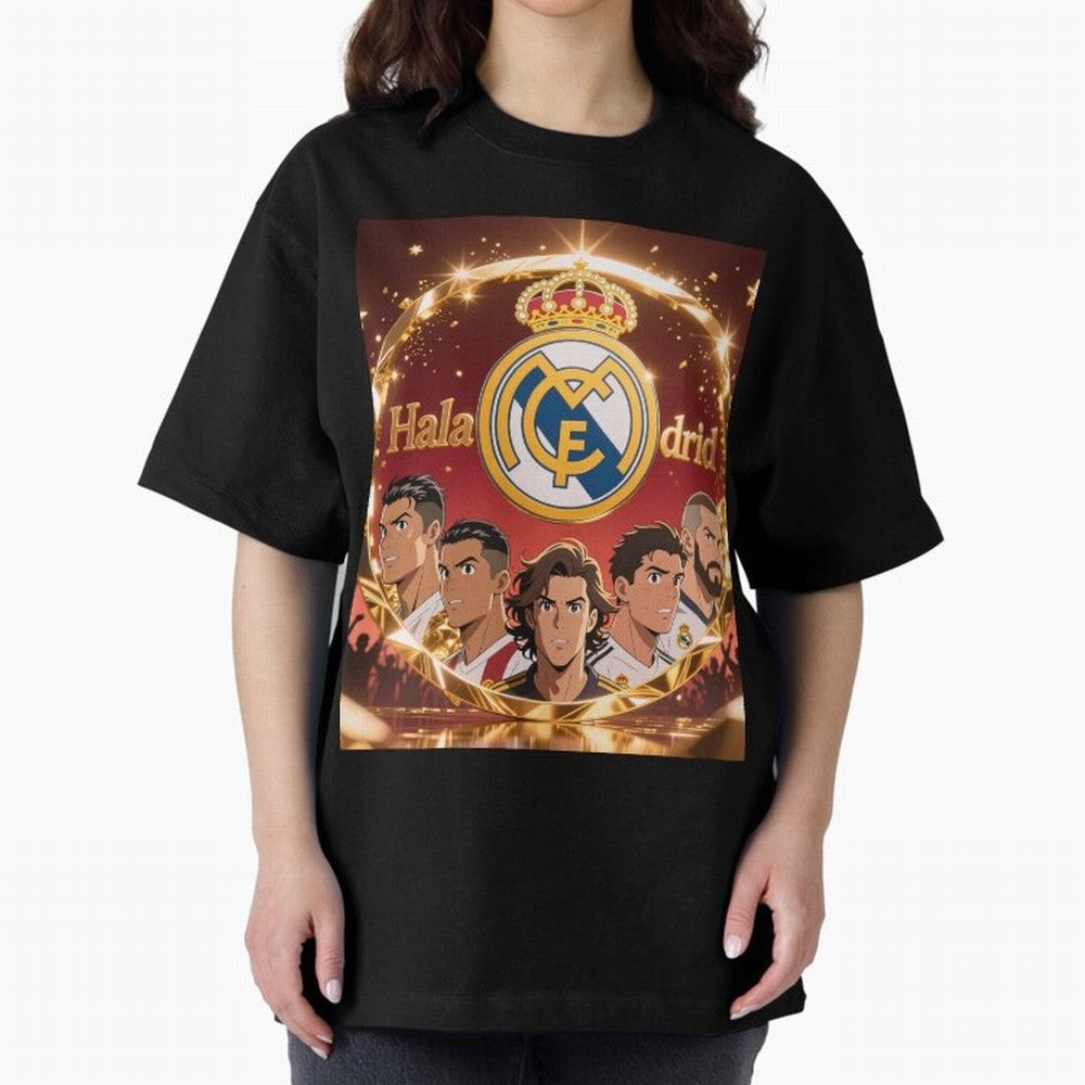 Estrellas del Real Madrid Oversized T-Shirt Support the Legends of FIFA World Cup 2026 Group Stage Filled with Haaland, Portugal, Spain and Germany Energy, Champion Mindset, Group Stage Buzz, Knockout Tension and Passionate Fan Culture; Perfect for