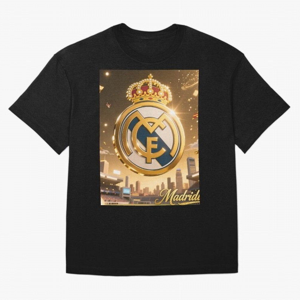Madridistas Oversized T-Shirt Celebrate National Team Dreams in Global Football Passion for FIFA World Cup 2026, Celebrating Haaland and Mbappe, France and Portugal, Stadium Memories, Football Loyalty, International Chants and Championship